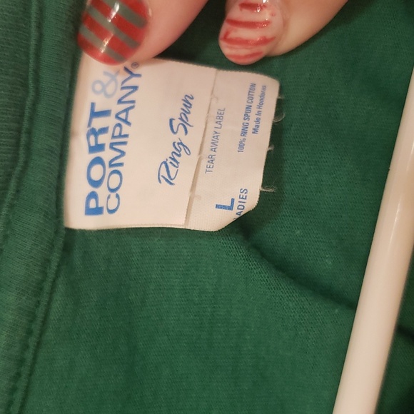 Ladies Larger Irish Goodbye T-Shirt Green - Picture 2 of 7